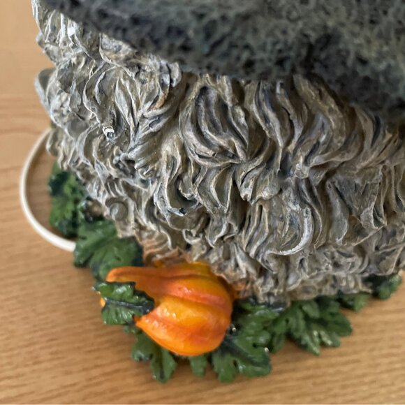 Vtg Pacific Rim Halloween Pumpkin Light-Up Ceramic Figure Black Cat Ghost Bat - Picture 9 of 12